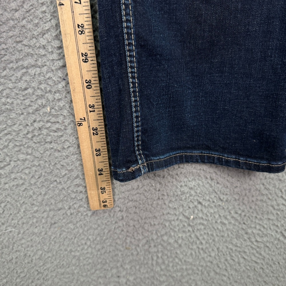 Silver Jeans Mens 36x34 Blue Allan Dark Wash Straight Leg Stretch Denim Preppy - Picture 10 of 13